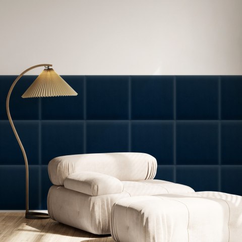 Panel Tapicerowany Magic Velvet Granatowy