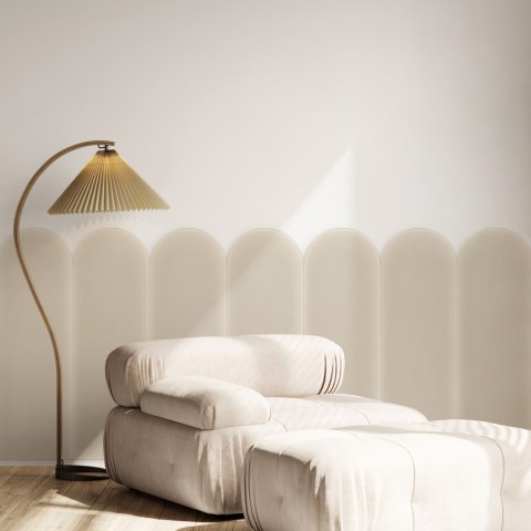 Panel Tapicerowany Magic Velvet Kremowy 20cm