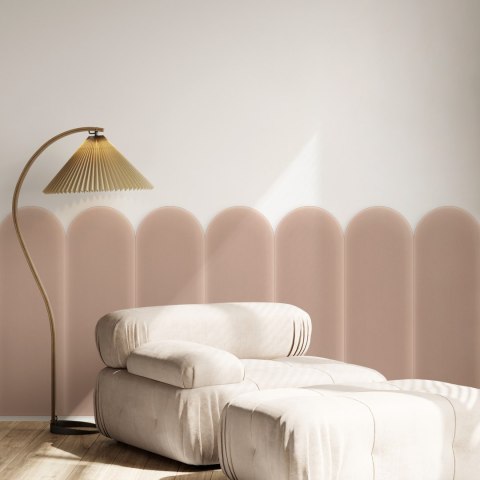 Panel Tapicerowany Magic Velvet Pudrowy Róż 20cm