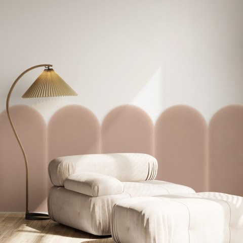 Panel Tapicerowany Magic Velvet Pudrowy Róż 30cm