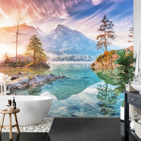 Fototapeta Jezioro Hintersee W Bawarii W Niemczech