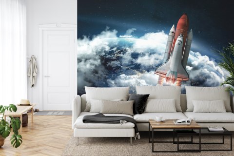 Fototapeta Prom Kosmiczny Opuszczający Ziemię