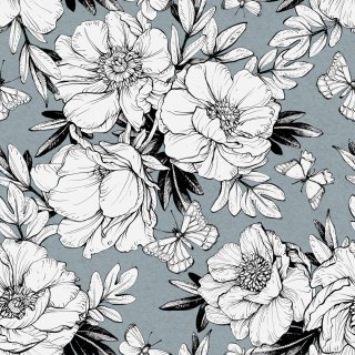 Tapeta Stylowe Kwiaty Piwonii