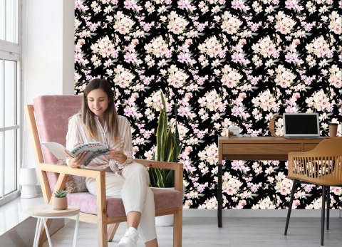 Tapeta Do Salonu Kwiaty Storczyki Natura Przyroda
