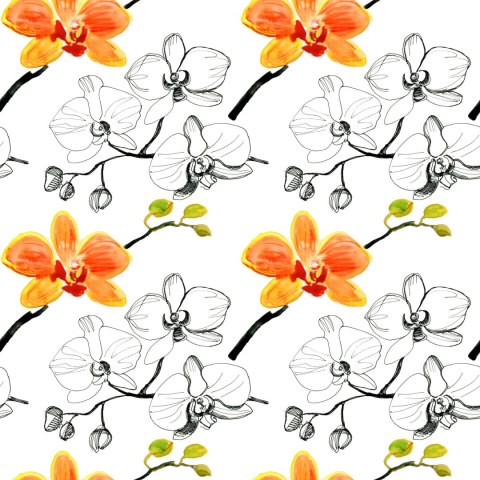 Tapeta Do Salonu Kwiaty Storczyki Orchidea Natura