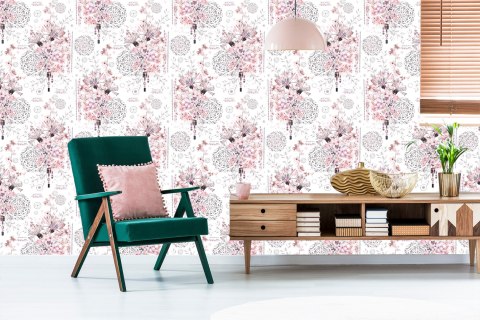 Tapeta Kwiaty I Ornamenty