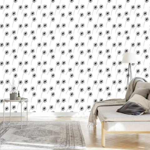 Tapeta Minimalistyczne Rysowane Dmuchawce