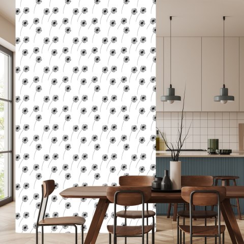Tapeta Minimalistyczne Rysowane Dmuchawce