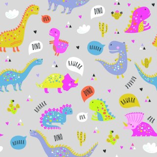 Tapeta Dla Dzieci Kolorowe Dinozaury Kwiaty Natura