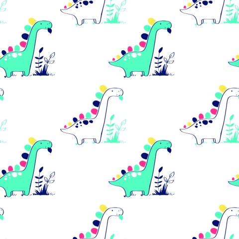 Tapeta Do Pokoju Dziecka, Dinozaury Rośliny Liście