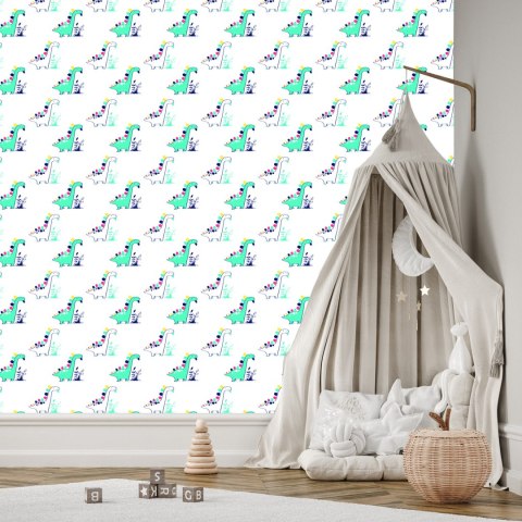 Tapeta Do Pokoju Dziecka, Dinozaury Rośliny Liście