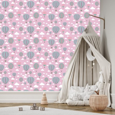 Tapeta Kolorowe Balony W Chmurach