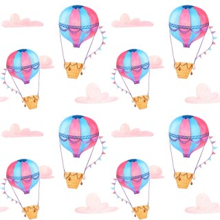 Tapeta Pastelowe Balony Chmurki, Do Pokoju Dziecka