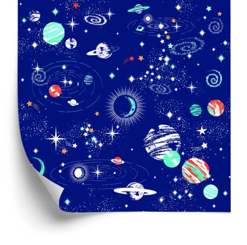 Tapeta Do Pokoju Chłopca Planety Kosmos Gwiazdy