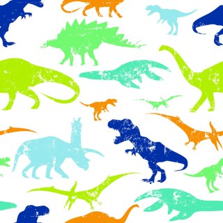 Tapeta Kolorowe Dinozaury, Pokój Dziecięcy