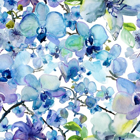 Tapeta Malowane Akwarelą Orchidee