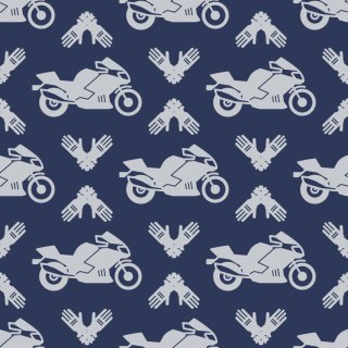 Tapeta Motocykle Z Nowoczesnymi Ornamentami