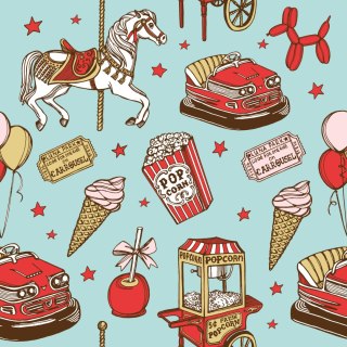 Tapeta Park Rozrywki Vintage