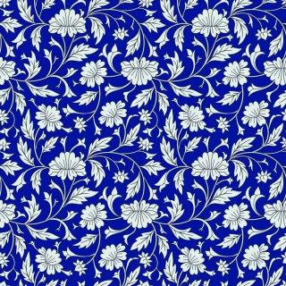 Tapeta Wyrazisty Kwiatowy Wzór W Stylu Retro