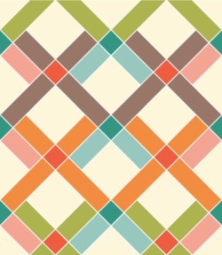 Tapeta Geometryczna - Kolorowe Romby
