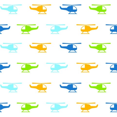 Tapeta Kolorowe Minimalistyczne Helikoptery