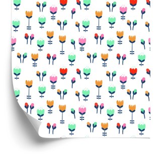 Tapeta Dla Dzieci, Tulipany W Stylu Skandynawskim