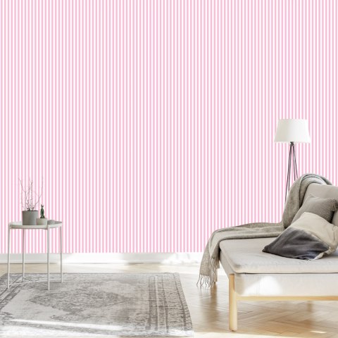 Tapeta 3D W Klasyczne, Pionowe Paski, Do Salonu