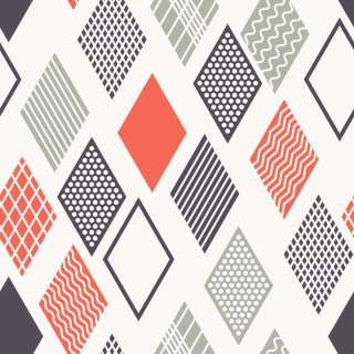 Tapeta Geometryczna-Kolorowe Romby