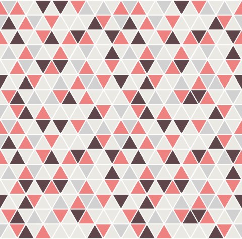 Tapeta Geometryczna - Kolorowe Trójkąty
