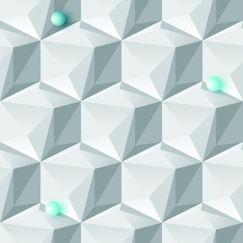 Tapeta Geometryczny Motyw - Efekt 3D