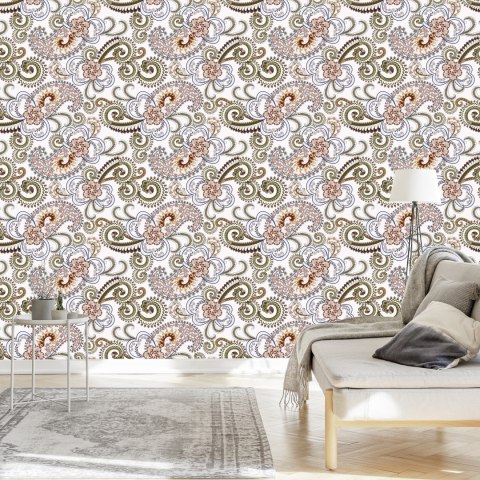 Tapeta Kolorowy Wzór Paisley