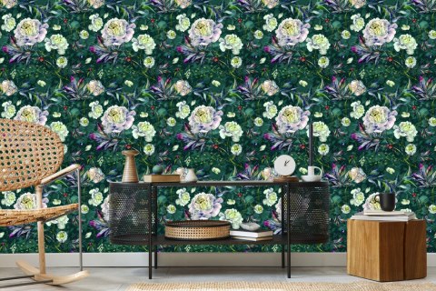 Tapeta Kwiaty Piwonie Vintage