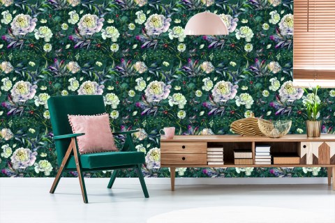 Tapeta Kwiaty Piwonie Vintage