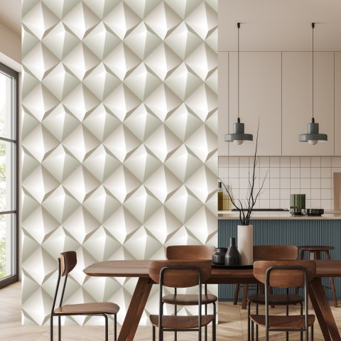 Tapeta Modernistyczny Wzór Geometryczny - Efekt 3D