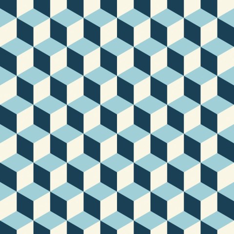 Tapeta Sześciany 3D W Stylu Retro