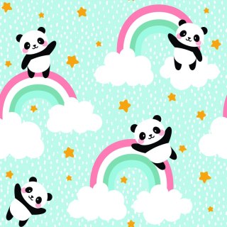 Tapeta Pandy W Deszczu