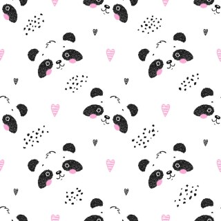 Tapeta Pandy Wśród Serduszek
