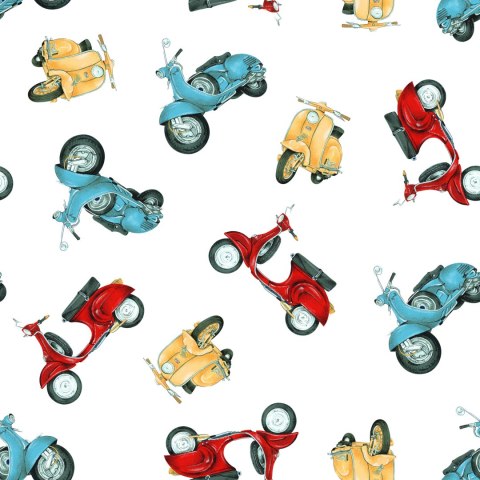 Tapeta Kolorowe Skutery Vintage