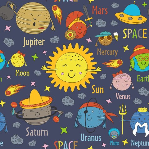 Tapeta Planety Słońce I Ufo