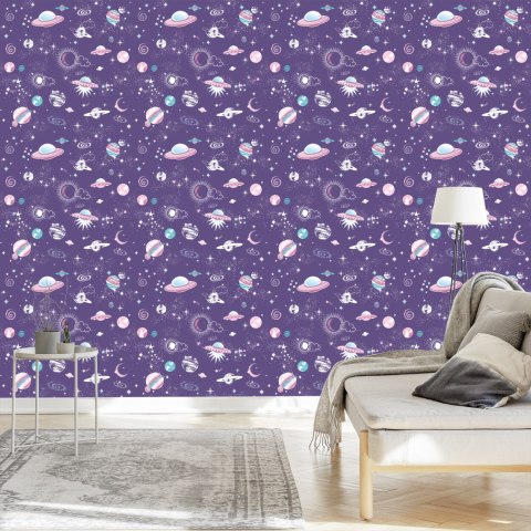 Tapeta Statki Kosmiczne Gwiazdki I Ufo