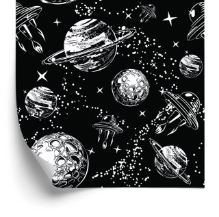 Tapeta Statki Kosmiczne Pośród Planet