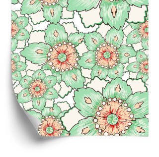 Tapeta Kolorowe Kwiaty W Stylu Vintage