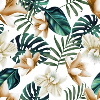 Tapeta Kwiaty W Stylu Retro