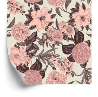 Tapeta Pastelowe Kwiaty W Stylu Vintage