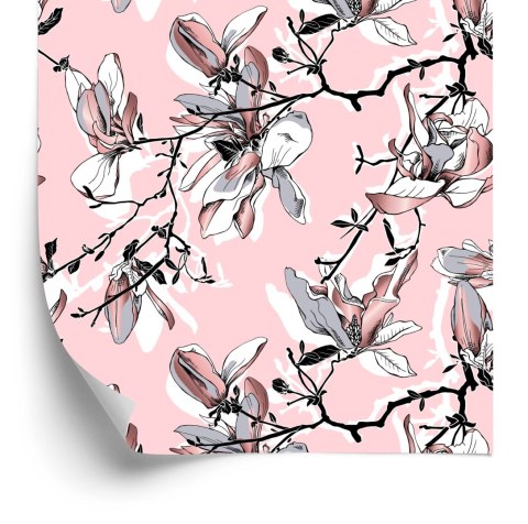 Tapeta Pastelowe Kwiaty Magnolii