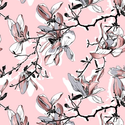 Tapeta Pastelowe Kwiaty Magnolii
