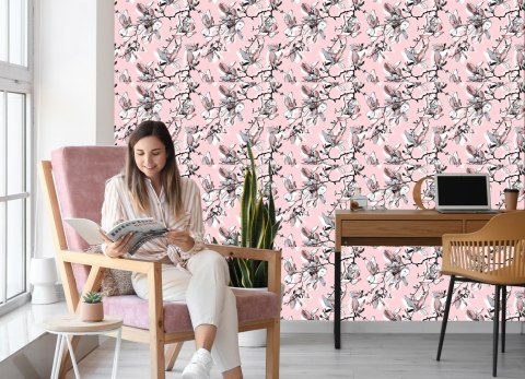 Tapeta Pastelowe Kwiaty Magnolii