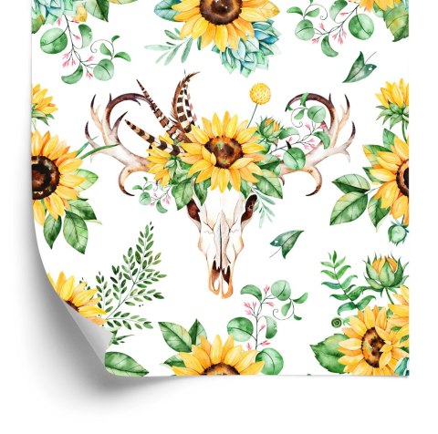 Tapeta Słoneczniki W Stylu Boho