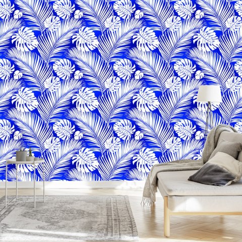 Tapeta Liście Monstera I Palmy