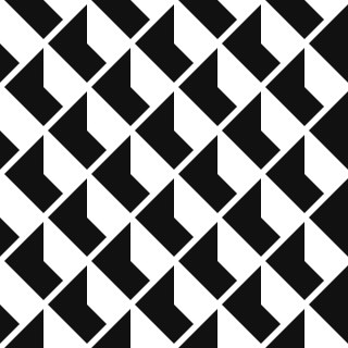 Tapeta Czarno - Białe Wzory Geometryczne